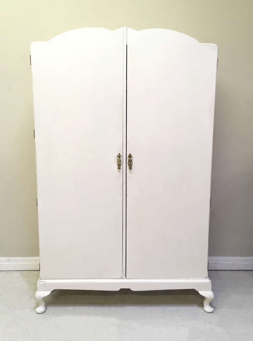 vintage double door armoire